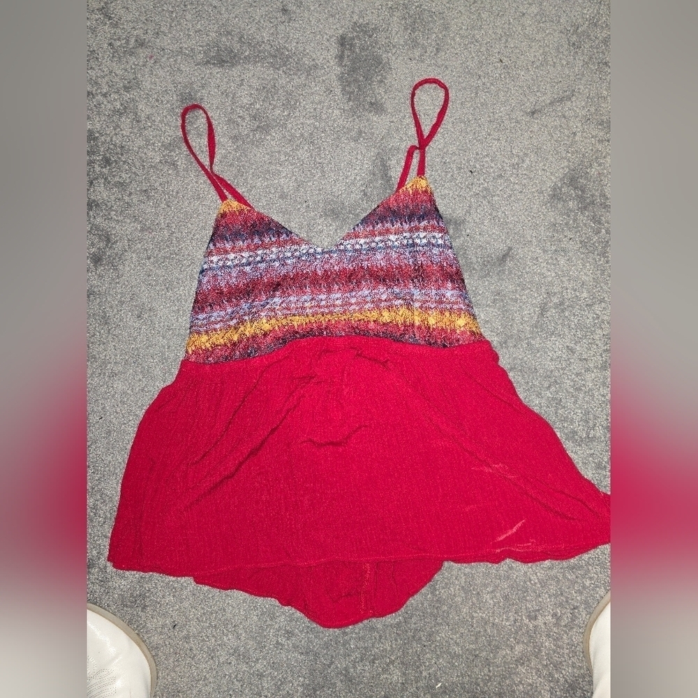 💋5/20 nobo red tank top xl